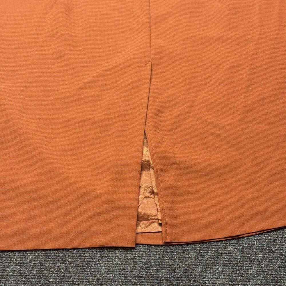 Ellen Figg Woman Skirt Plus Size 22W Burnt Orange Terracotta Straight Midi - Picture 9 of 9